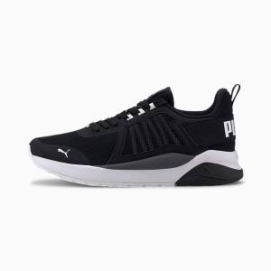 Puma Anzarun Youth Fiú Tornacipő Fekete Fehér | HU18460