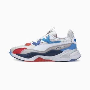 Puma BMW M Motorsport RS-2K Férfi Motorsport Cipő Fehér Piros | HU17211