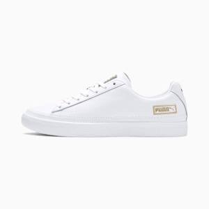 Puma Basket Stitch Férfi Tornacipő Fehér Arany | HU90606
