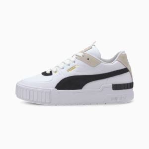 Puma Cali Sport Heritage Női Tornacipő Fehér Fekete | HU42494