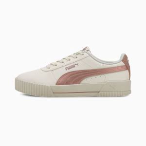 Puma Carina Meta20 Női Tornacipő Fehér Rózsaszín Arany | HU71116