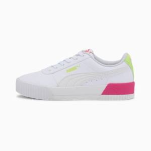 Puma Carina Vivid Youth Lány Tornacipő Fehér | HU72882