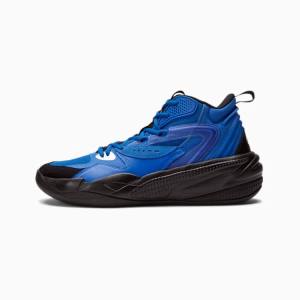 Puma Dreamer 2 Mid Youth Férfi Kosárlabda Cipő Királykék Fekete | HU09512
