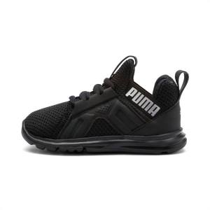 Puma Enzo Weave Lány Tornacipő Fekete Titán | HU87601