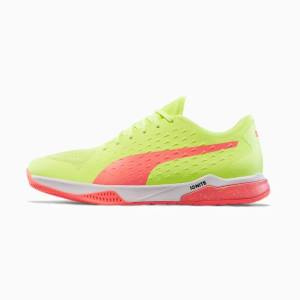 Puma Explode 1 Férfi Kézilabda Cipő Sárga Rózsaszín Fehér Szürke | HU35204