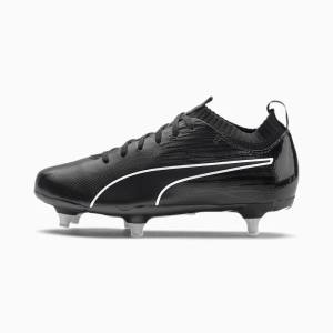 Puma FTB II evoKNIT SG Youth Fiú Focicipő Fekete Titán | HU80729