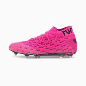 Puma Future 6.1 NETFIT FG/AG Férfi Focicipő Rózsaszín Fekete | HU92337