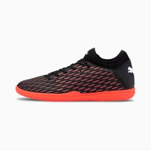 Puma Future 6.4 IT Férfi Focicipő Fekete Fehér Narancssárga | HU21798