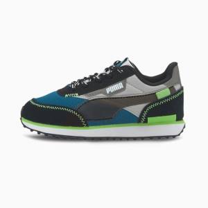 Puma Future Rider City Attack Fiú Tornacipő Kék Szürke | HU81294