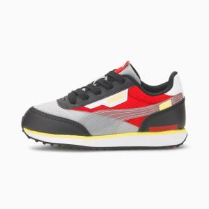 Puma Future Rider Fun On Fiú Tornacipő Fekete Szürke | HU96314