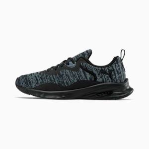 Puma HYBRID Fuego evoKNIT Férfi Futócipő Fekete Szürke | HU96272