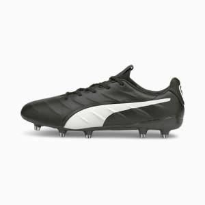 Puma KING Platinum 21 FG/AG Férfi Focicipő Fekete Fehér | HU36935