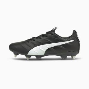Puma KING Platinum 21 MxSG Férfi Focicipő Fekete Fehér | HU87872