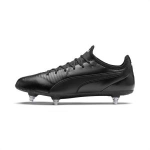 Puma KING SG Férfi Focicipő Fekete Fehér | HU94806