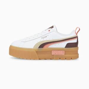 Puma Mayze Triplex Női Tornacipő Fehér Csokoládé Barna | HU02155