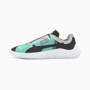 Puma Mercedes Replicat-X Női Motorsport Cipő Fekete Fehér Zöld | HU59699