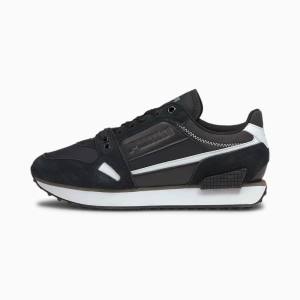Puma Mile Rider Chrome Desert Női Tornacipő Fekete | HU78023