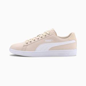 Puma PUMA Smash v2 Női Tornacipő Bézs Fehér | HU67821