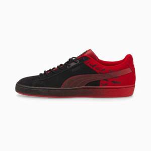 Puma PUMA x BATMAN Suede Classic Férfi Tornacipő Fekete Rózsaszín | HU81234