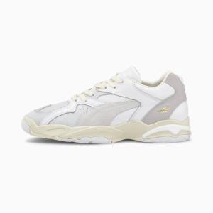 Puma Performer Luxe Férfi Tornacipő Fehér Szürke Fehér | HU07749