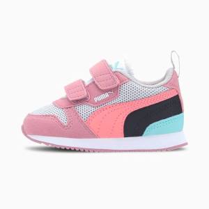 Puma R78 Lány Tornacipő Szürke Rózsaszín Fekete | HU03969