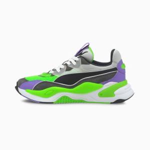 Puma RS-2K Internet Exploring Youth Fiú Tornacipő Szürke Zöld | HU78810