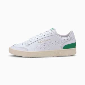 Puma Ralph Sampson Lo Perforated Soft Női Tornacipő Fehér Zöld Fehér | HU49380