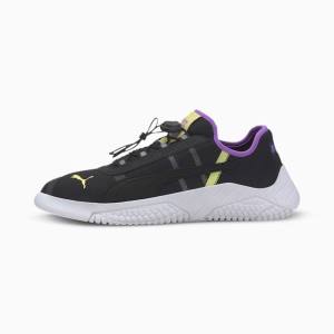Puma Replicat-X 1.8 Pirelli Férfi Motorsport Cipő Fekete Lila Zöld | HU89196