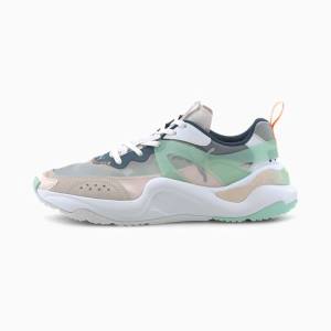 Puma Rise Női Tornacipő Fehér Zöld Narancssárga | HU31686