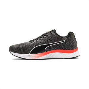 Puma SPEED SUTAMINA Női Futócipő Fekete Szürke Sárga Piros | HU38431