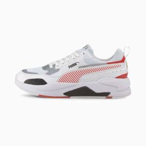 Puma Scuderia Ferrari Race X-Ray 2 Férfi Motorsport Cipő Fehér Piros Fehér | HU44642
