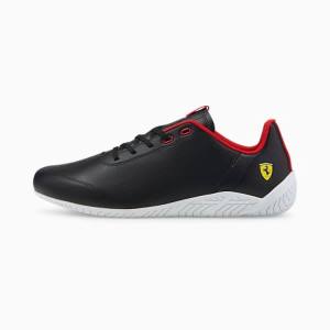 Puma Scuderia Ferrari Ridge Cat Női Motorsport Cipő Fekete Fehér | HU57715