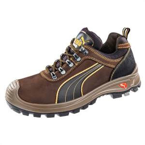 Puma Sierra Nevada Low S3 HRO SRC Férfi Munkavédelmi Cipő Barna | HU11723