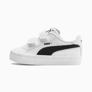 Puma Smash Vulc Lány Tornacipő Fehér Fekete | HU95804