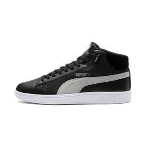 Puma Smash v2 Mid PureTEX High Tops Férfi Tornacipő Fekete Barna Fehér | HU35056