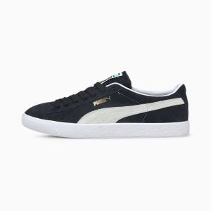 Puma Suede VTG Férfi Tornacipő Fekete Fehér | HU95106