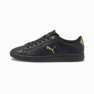 Puma Vikky v2 Cat Metallic Női Tornacipő Fekete Arany Fehér | HU91943