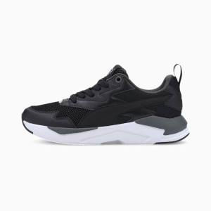 Puma X-Ray Lite Youth Fiú Tornacipő Fekete Szürke Titán | HU92991