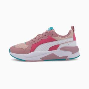 Puma X-Ray Youth Fiú Tornacipő Rózsaszín Fehér Fekete Rózsaszín | HU24477